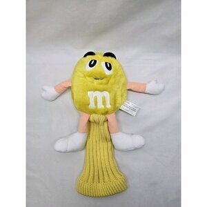 M&M Candy Yellow Plush Character Golf Club Cover #3 Embroidered Back